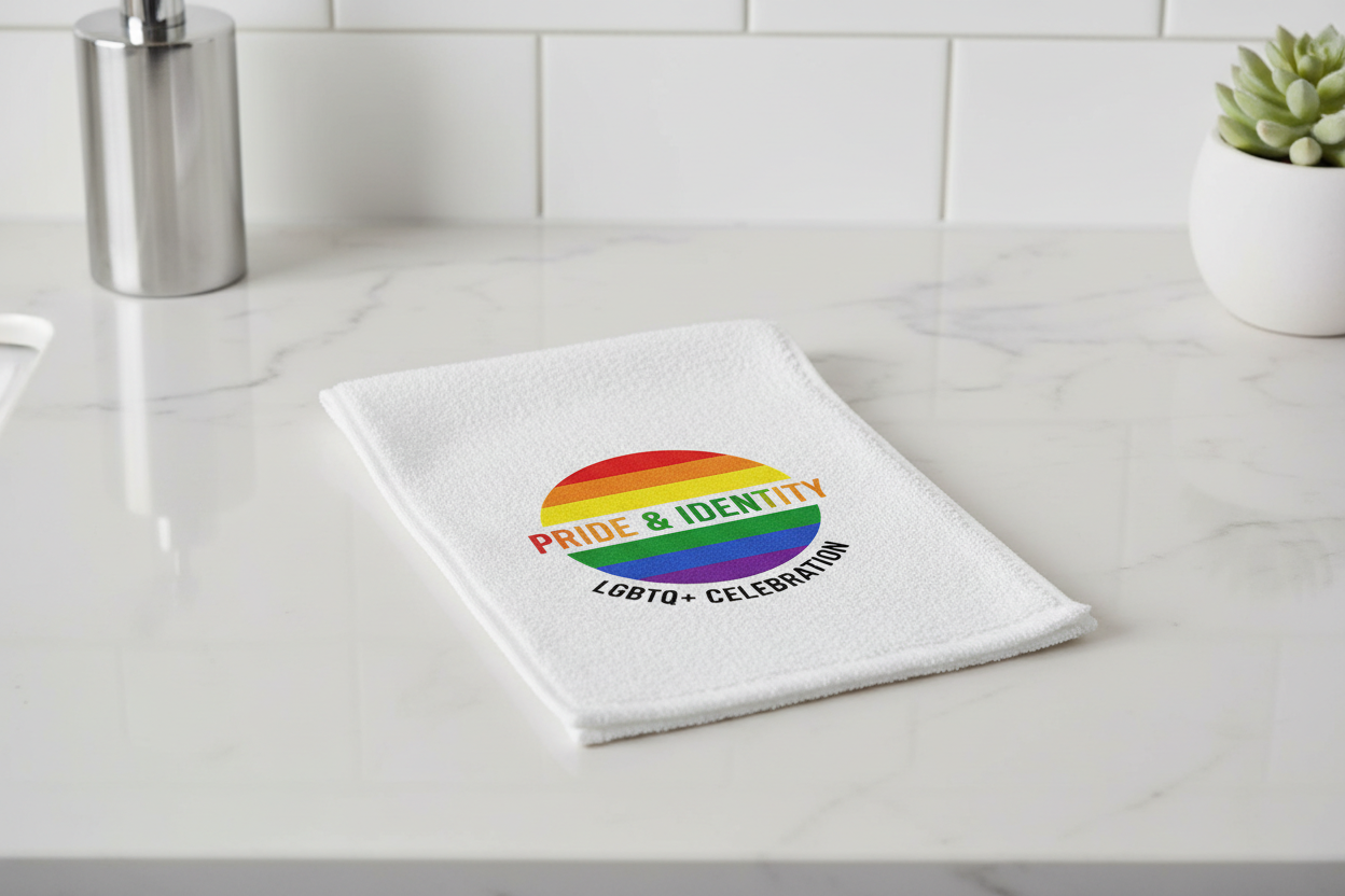 Proud to Be A Stud hand towel mockup