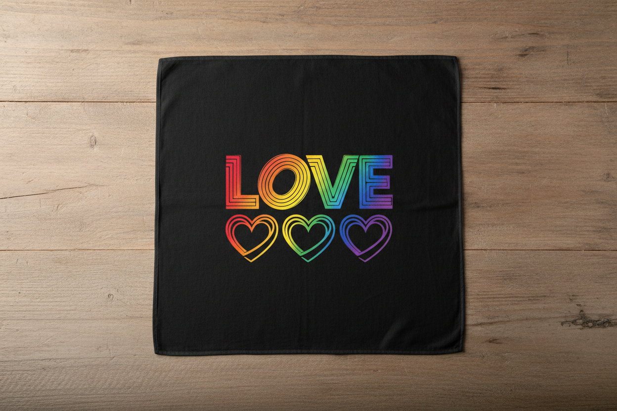 Love bandana mockup