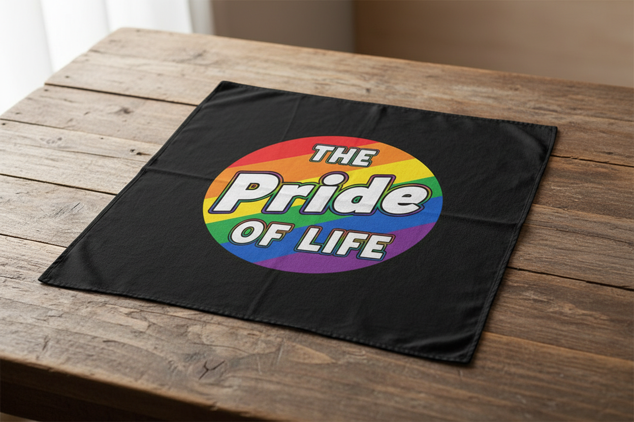 The Pride of Life bandana mockup