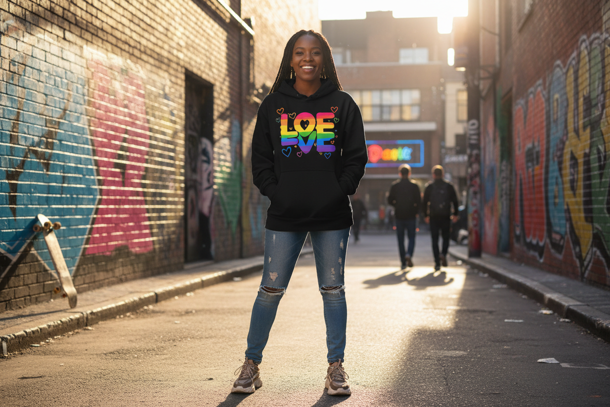 Love hoodie mockup